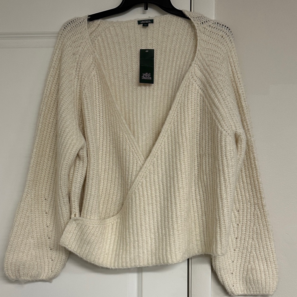 Wild Fable women’s 2X Cozy Cream Knit Sweater NWT